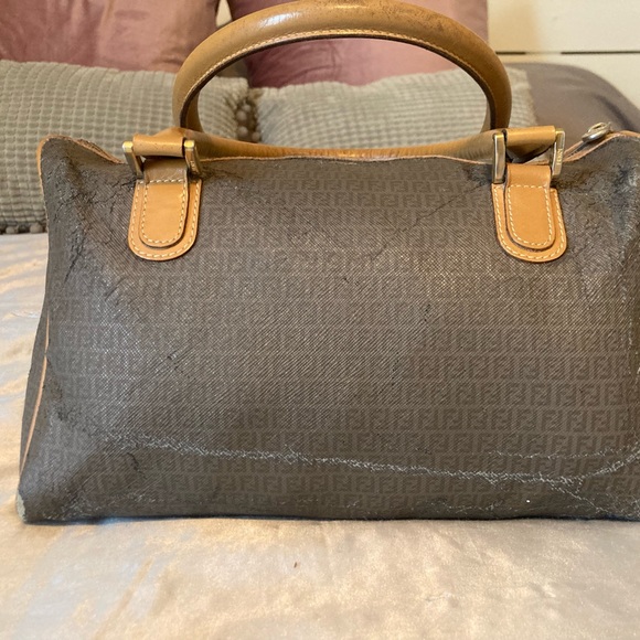 Authentic Vintage Fendi monogram handbag Boston - Picture 4 of 12